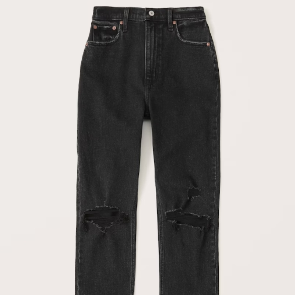 Abercrombie & Fitch Women's Ultra High Rise Ankle Straight Jeans / Size 35